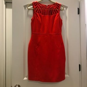 Red body-con dress!