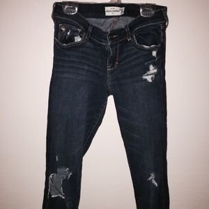 abercrombie kids Straight-Leg Distressed Jeans