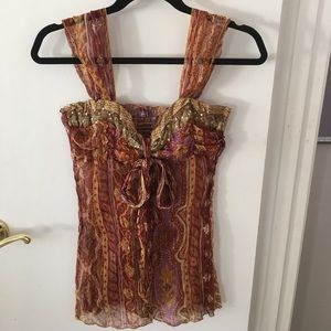 Beautiful Hale Bob tank style top.