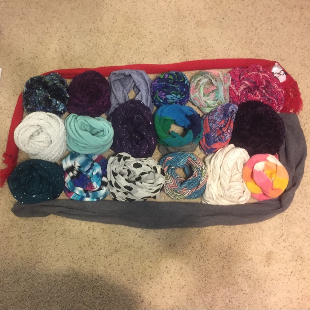 20 scarves for 10 dollars!