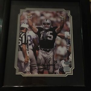 AUTHENTIC AUTOGRAPHED HOWIE LONG HOF PICTURE