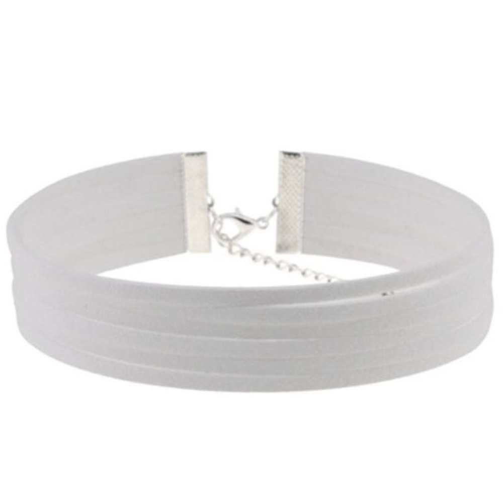 Faux Suede Layered Choker - Picture 2 of 8