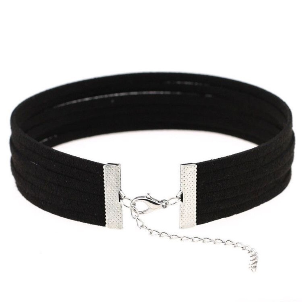 Faux Suede Layered Choker - Picture 8 of 8