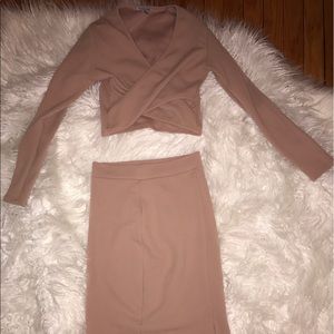 Two piece skirt and crop