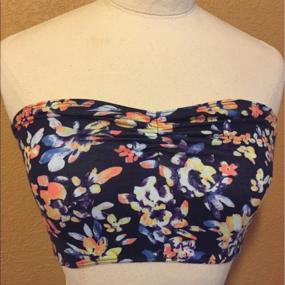 NWT Pacsun Floral Bandeau - Picture 2 of 4