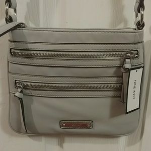 Gray crossbody bag