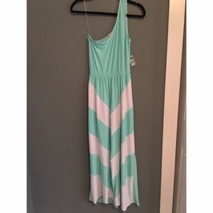 Never worn with tags chevron maxi dress