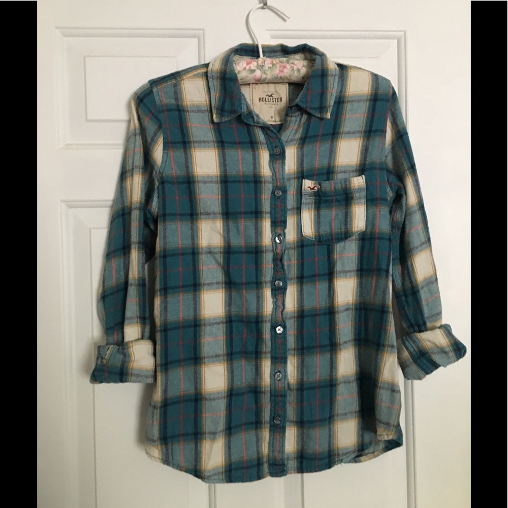 Blue, Red, & Cream Flannel