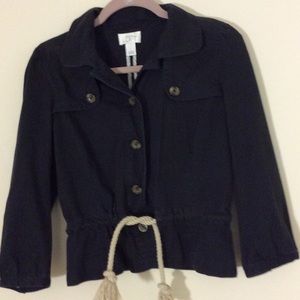 98 % cotton dark navy jacket, EUC