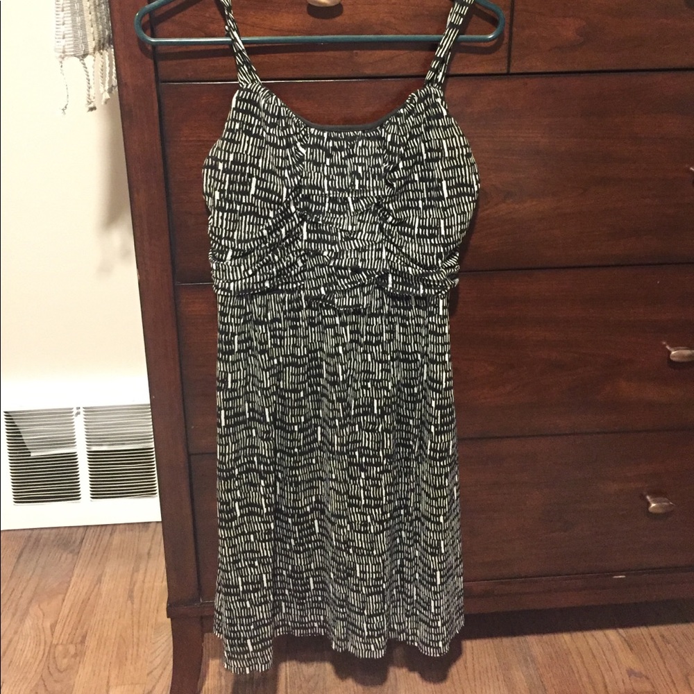 Black and white formal dress