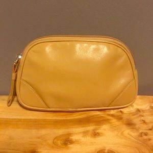COACH Classic Leather Makeup Bag