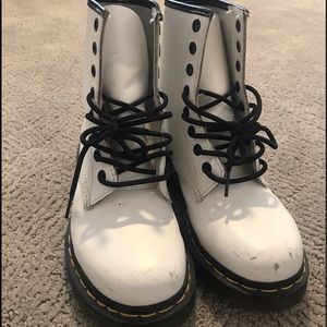 Dr. Martens white boots