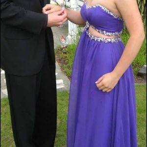Purple prom dress