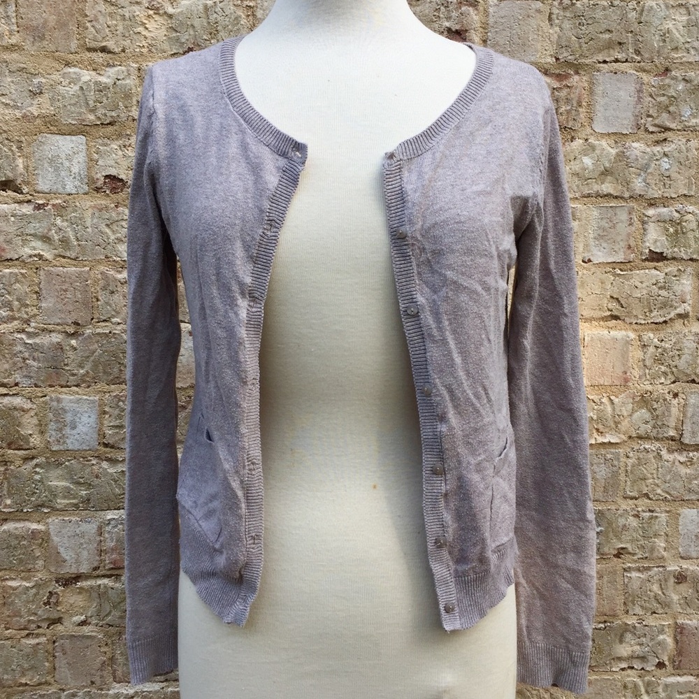 H&M Tan/Grey Cardigan