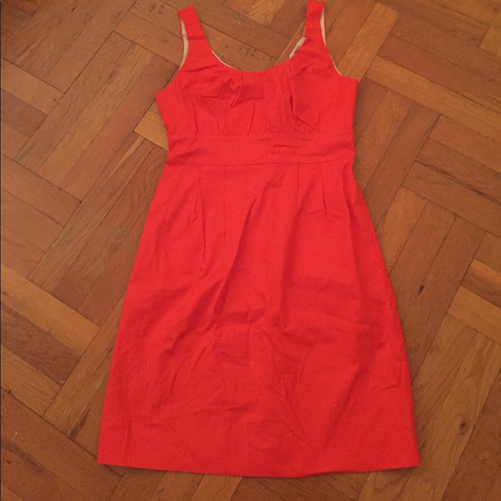 J.Crew tomato sleeveless dress size 6