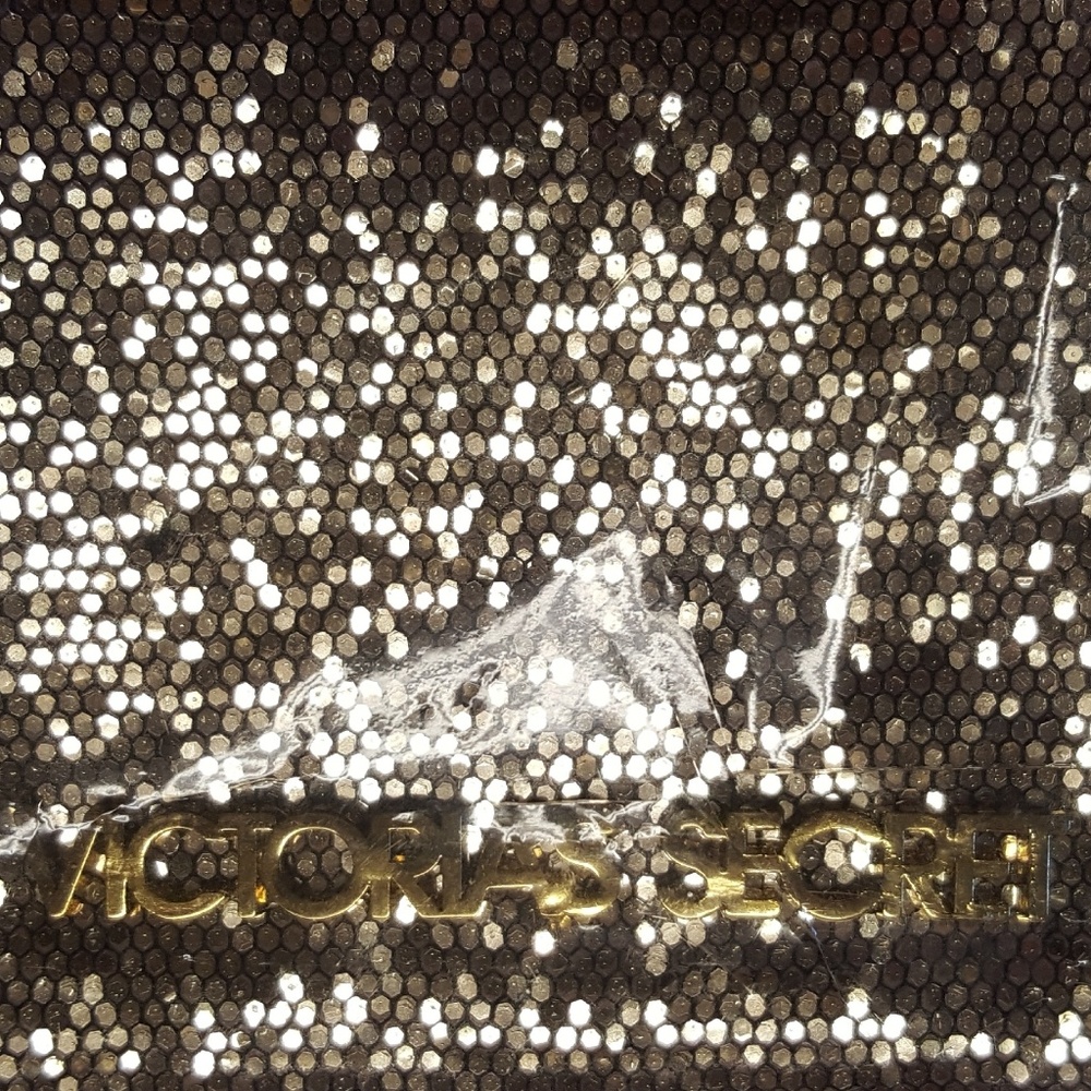 Victoria Secret Large Gold Sequin Clutch?purse