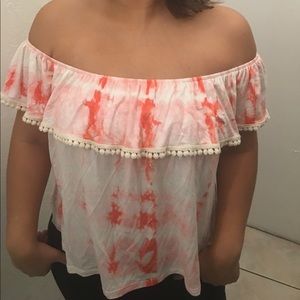 Pink ti-dye top