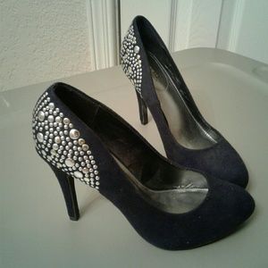 Black with gems heels