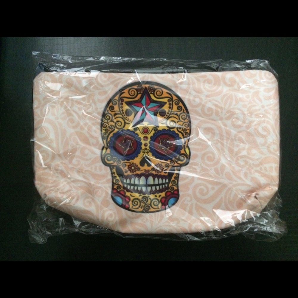 Sugar Skull Makeup Bag - Picture 2 of 2
