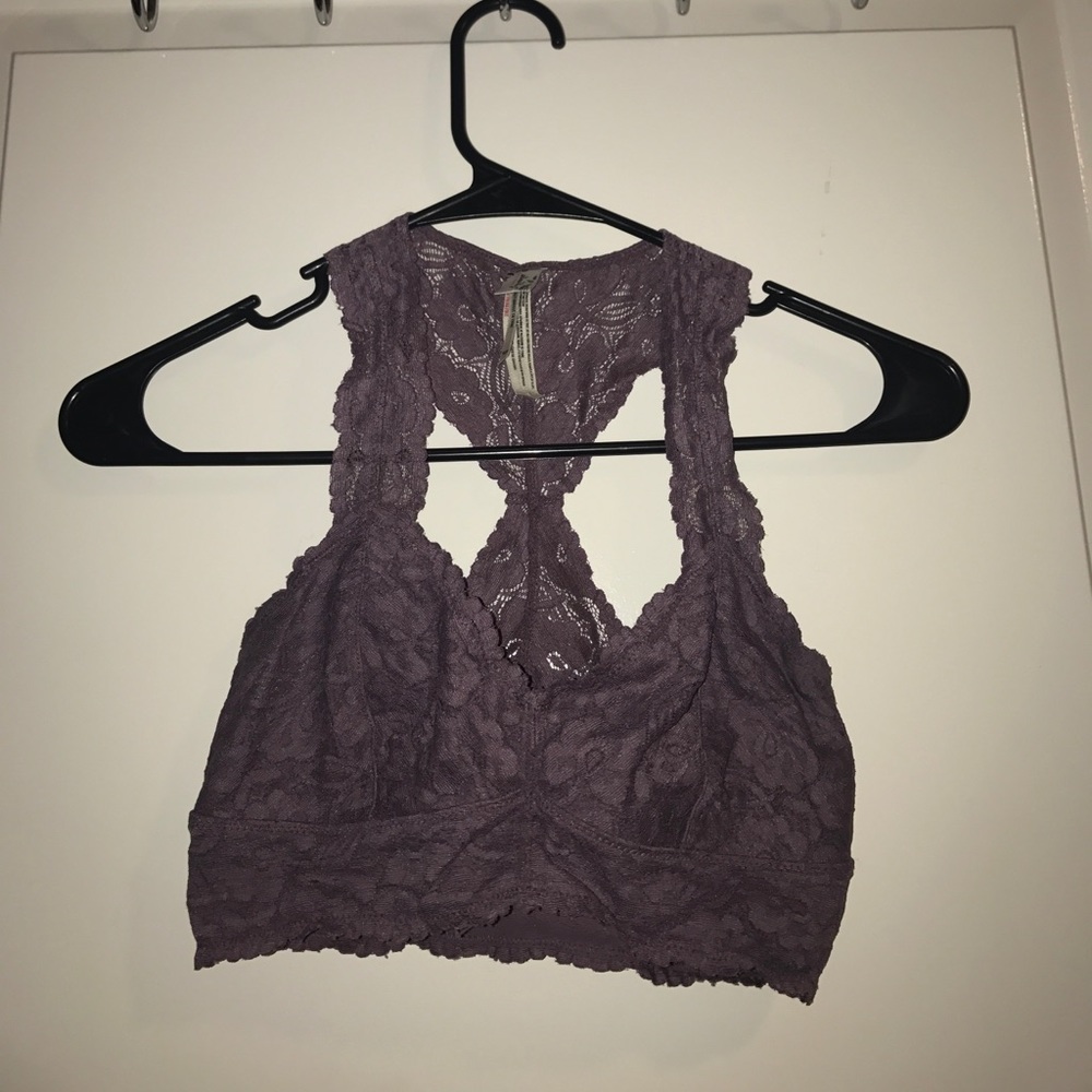Free people extra small plum bra