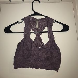 Free people extra small plum bra