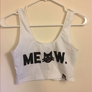 Meow crop top