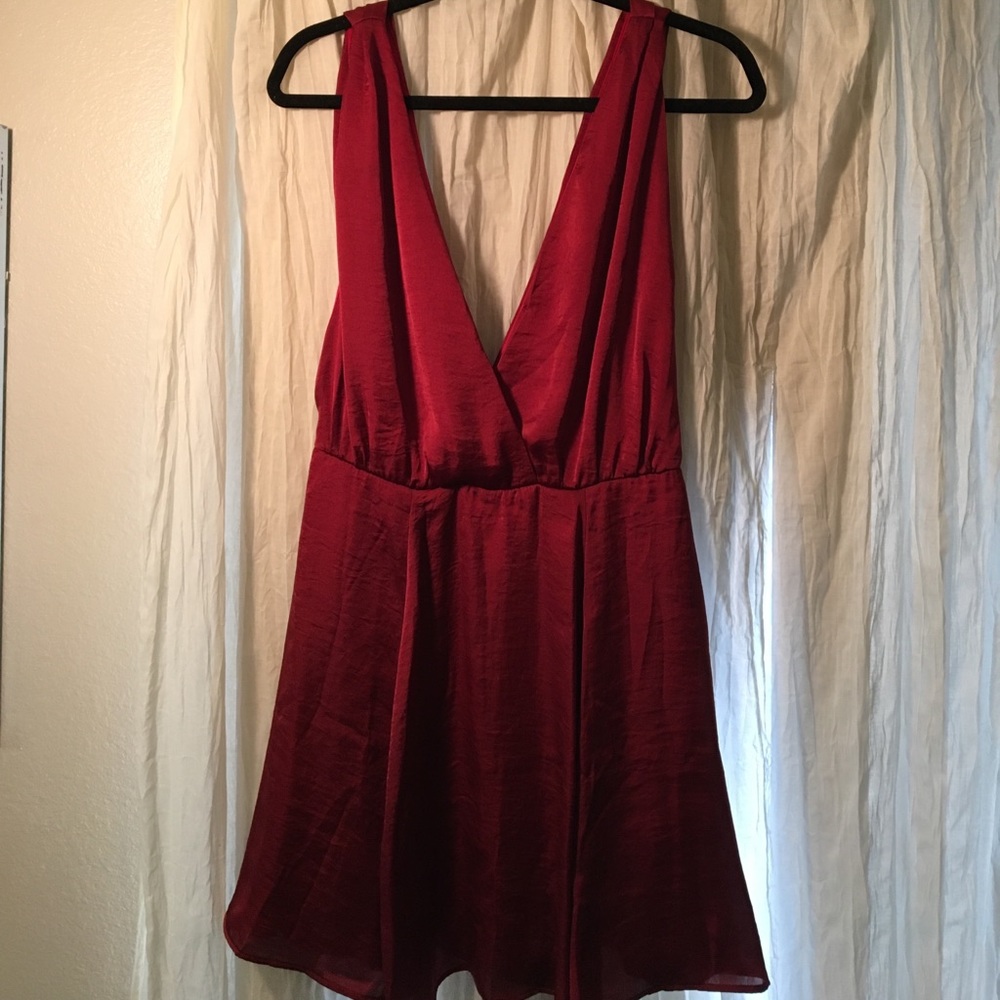 Show Me Your Mumu crimson cocktail dress
