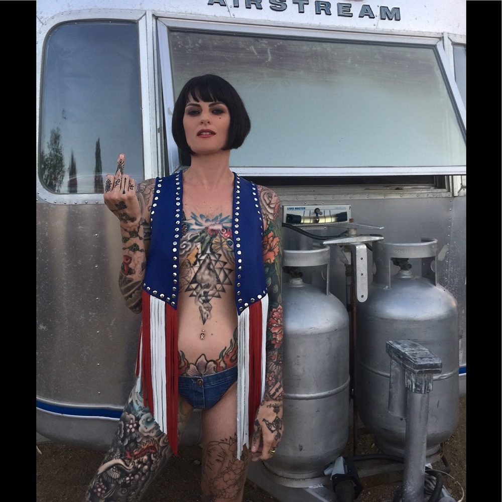 Handmade deerskin Jimi Hendrix inspired vest!