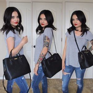 Kate Spade Black Leather Satchel