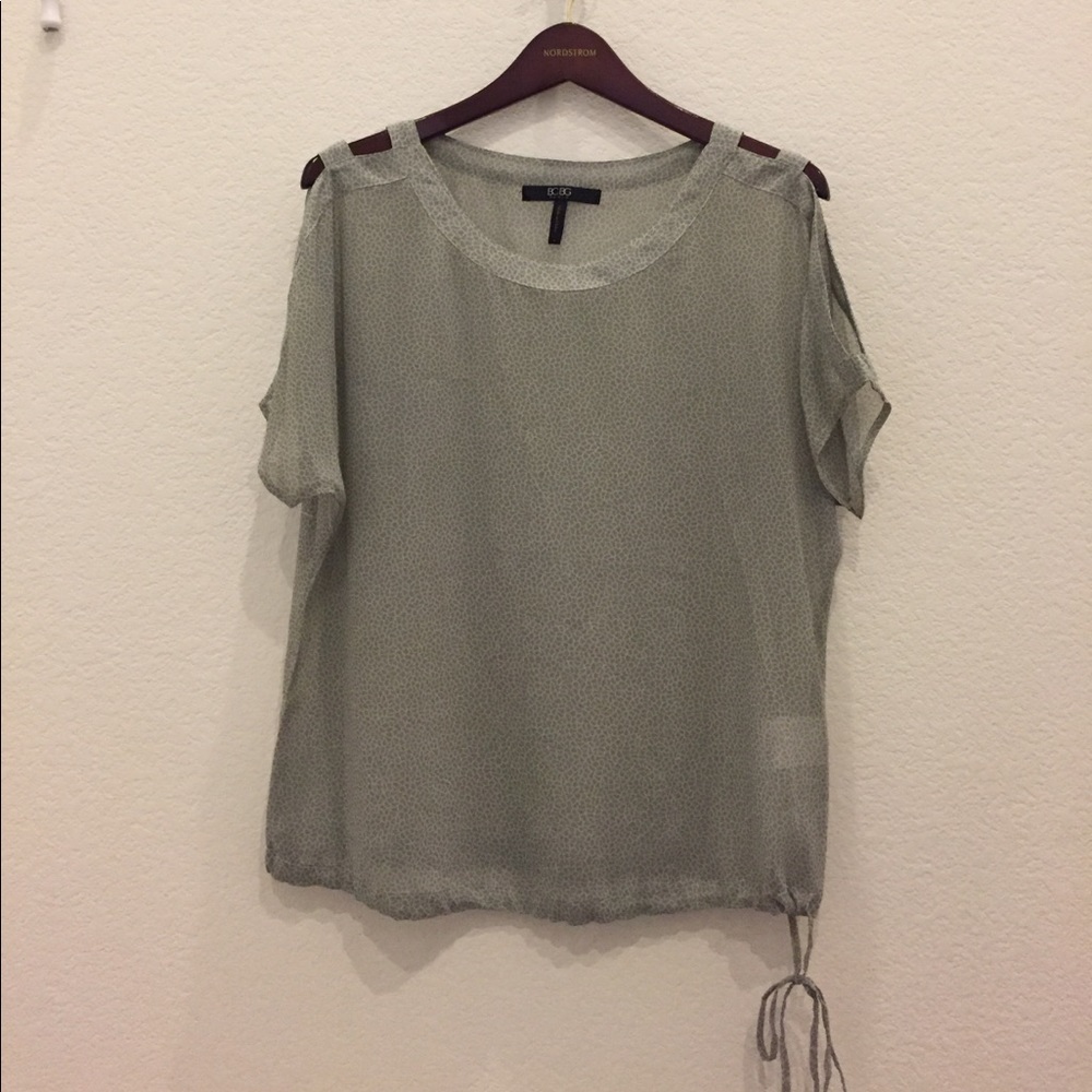 BCBG Paris open shoulder top