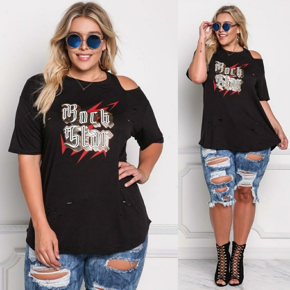 plus size rocker tees