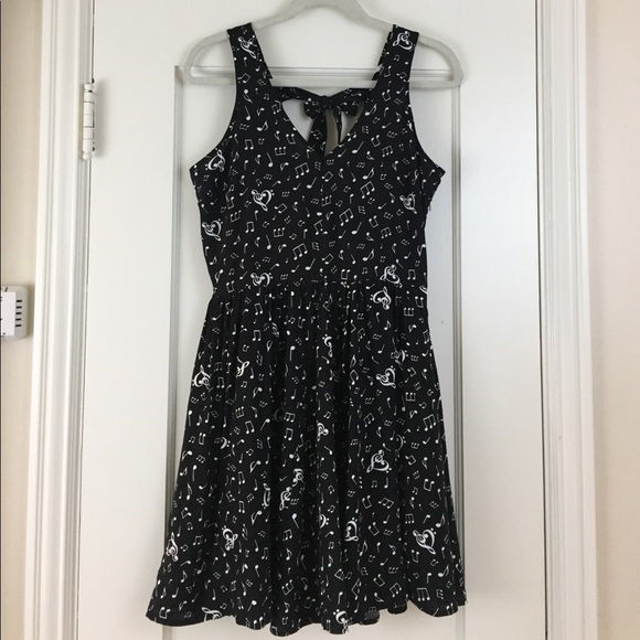 Hot Topic Dresses & Skirts - Music notes retro style dress Hot Topic Med