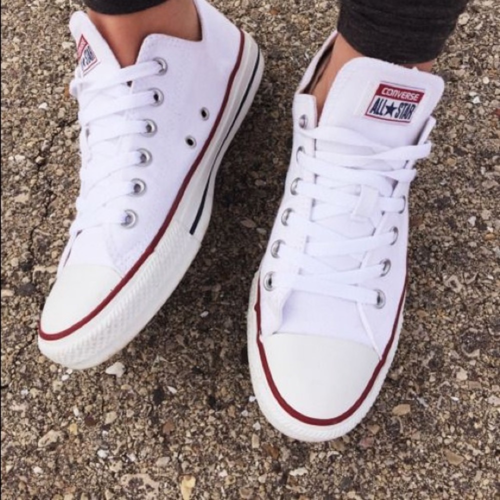 White converse sneakers