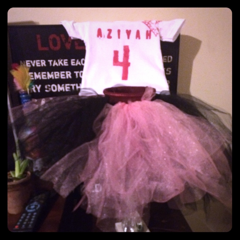 Hand made tutu and shirt