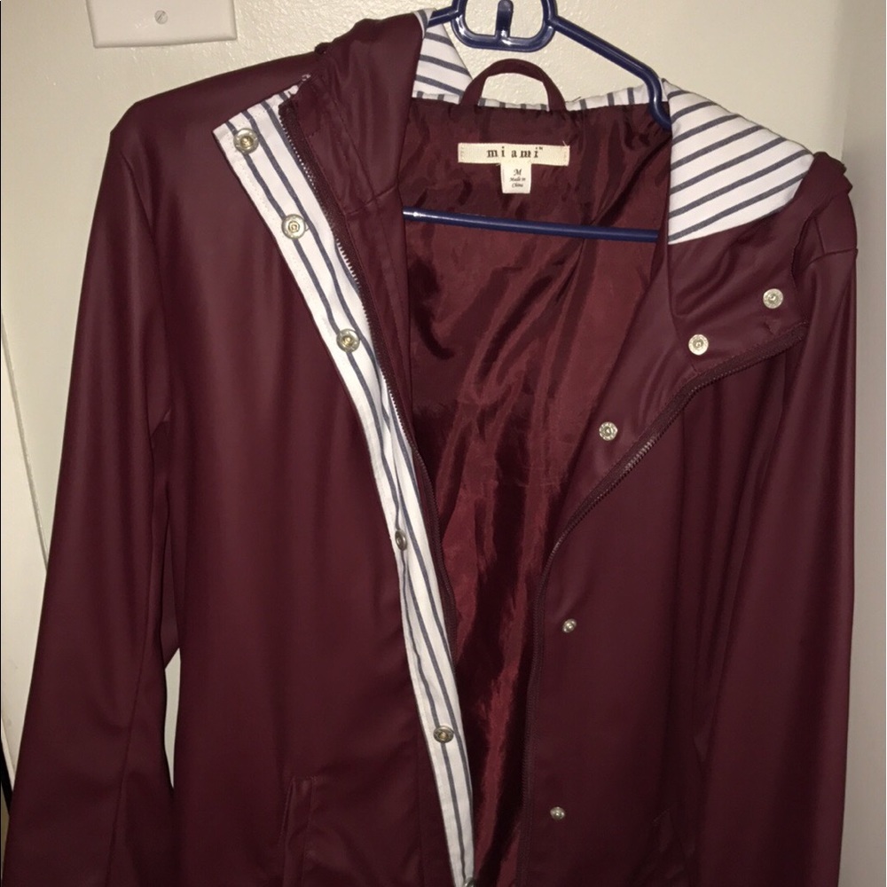 Francesca's rain coat