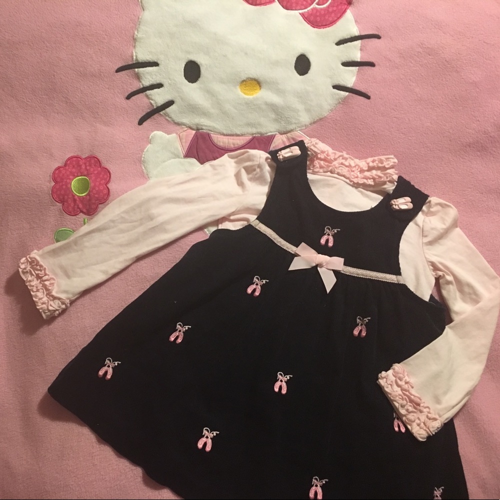 🎀👑Adorbsss Ballerina Shoe Overall & Shirt - Picture 1 of 8
