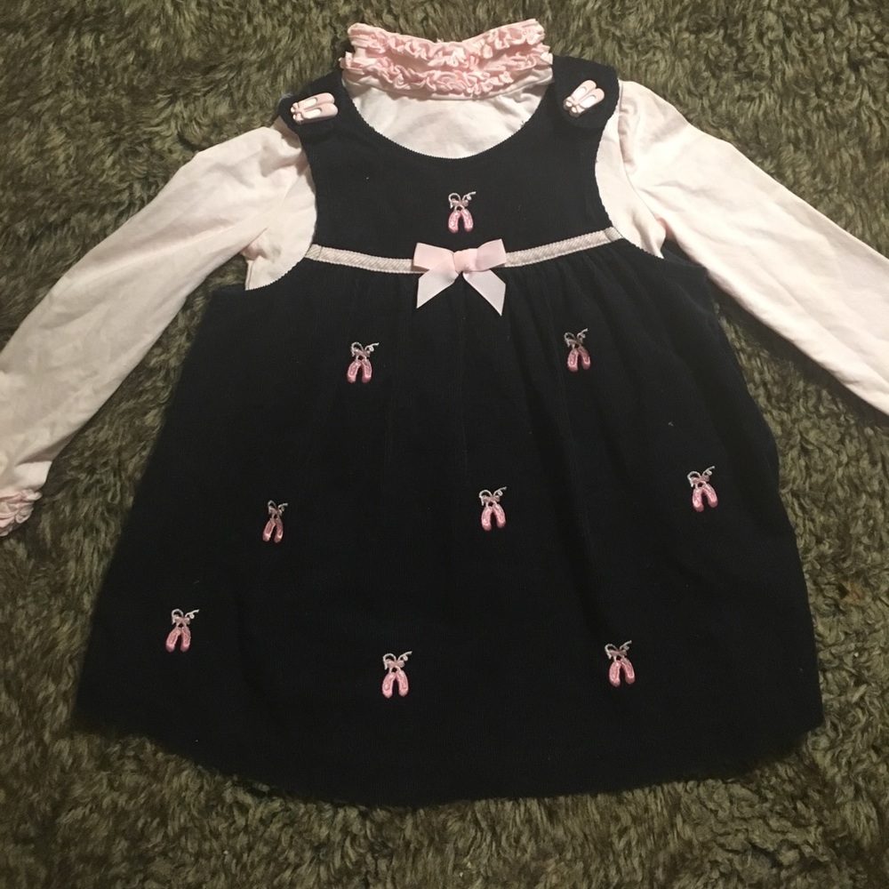 🎀👑Adorbsss Ballerina Shoe Overall & Shirt - Picture 2 of 8