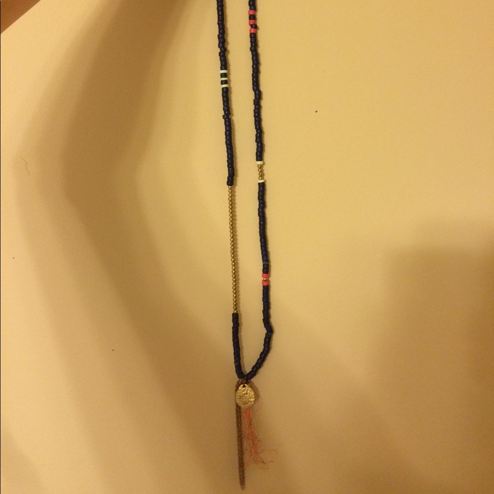 Beaded/tassel necklace