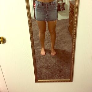 Jean mini skirt