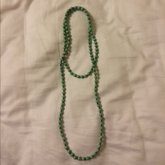 Blue beaded necklace - Picture 2 of 2