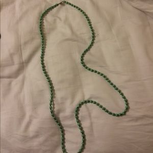 Blue beaded necklace