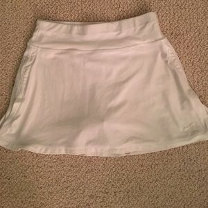 All White Nike Tennis Skirt