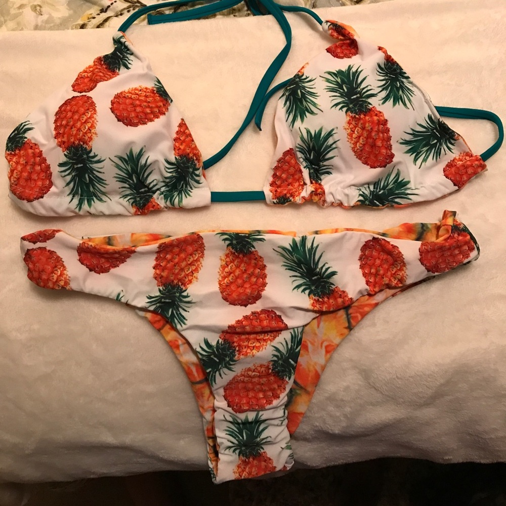 Adorable pineapple bathing suit