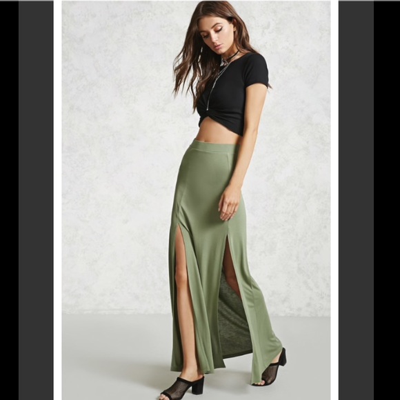 Long Skirts With High Slits Forever 21 2025 | solajoiers.com