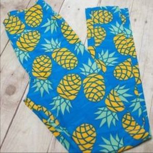 TC lularoe pineapple unicorn leggings