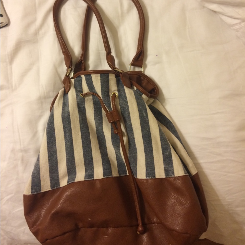 Striped tote bag!