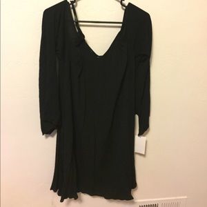 Black off the shoulder dress