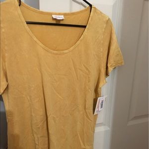 NWT LuLaRoe Classic T-size Large-mustard yellow