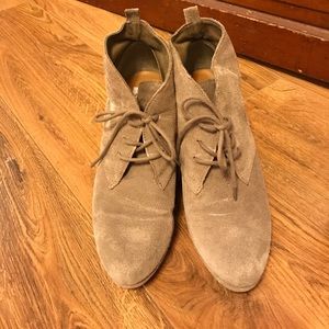 Dolce Vita suede wedge booties