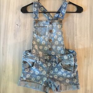 PRINTED OVERALL SHORTS